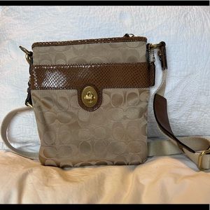 Coach cross body purse; small
